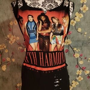 Fifth Harmony Tank Top - hand modified, cut, tied and distressed shirt. Women's